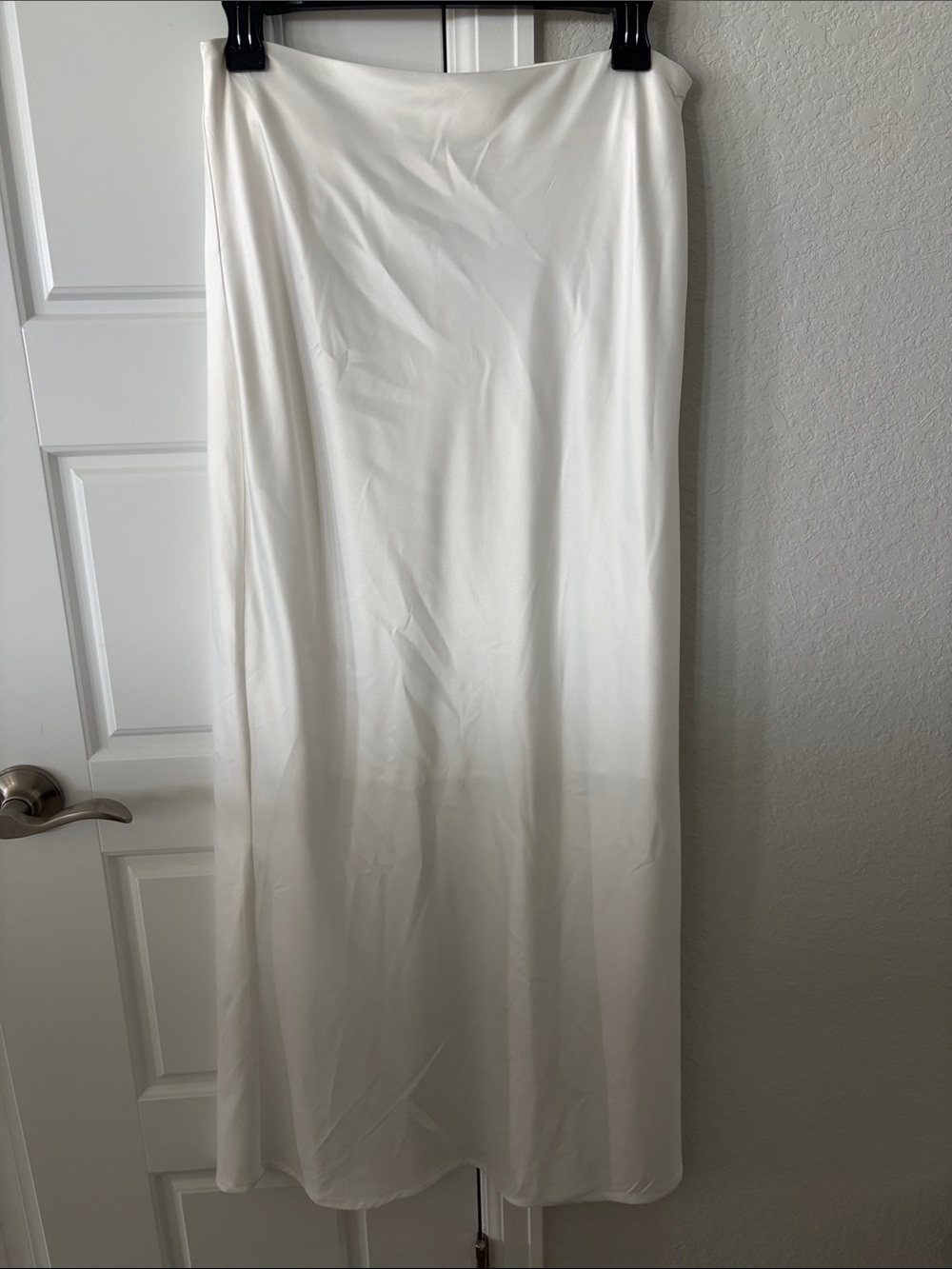 Commense White Maxi Skirt - Sleek Bias Silhouette